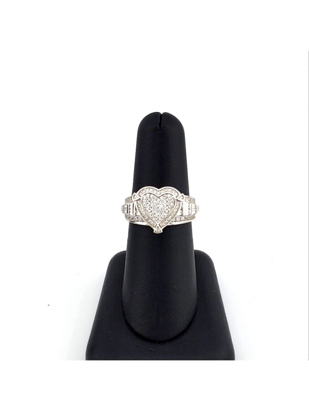 Sterling Silver 925 Heart Design CZ Ring – Brand New - Picture 11 of 15